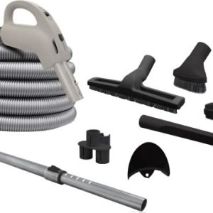 Ensemble d'accessoires pour aspirateur central Airstream 24v. Boyau de 30/35/40 avec interrupteur marche/arrêt et accessoires.