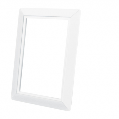 Cadre de finition pour prise porte ronde - Blanc