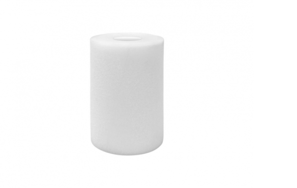 Filtre en mousse cylindrique - percé complètement