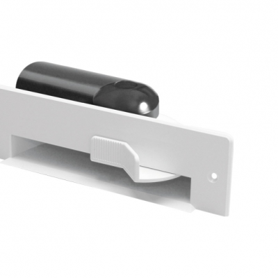 Porte-poussière automatique Deco Vac avec adaptateur 90° - Blanc