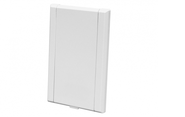 Prise murale - Plastique - Vaculine - Blanche