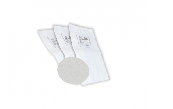 Sac électrostatique robuste - 3 dents - Paquet de 3 et 1 filtre rond inclus