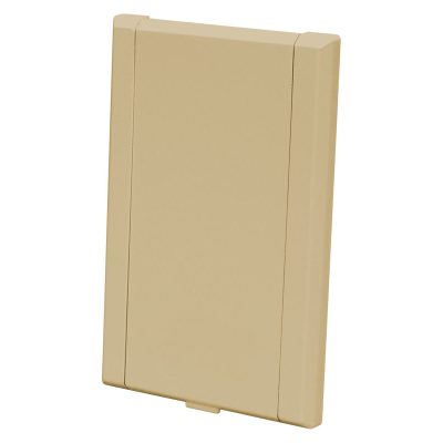 Prise murale - Plastique - Vaculine - Amande